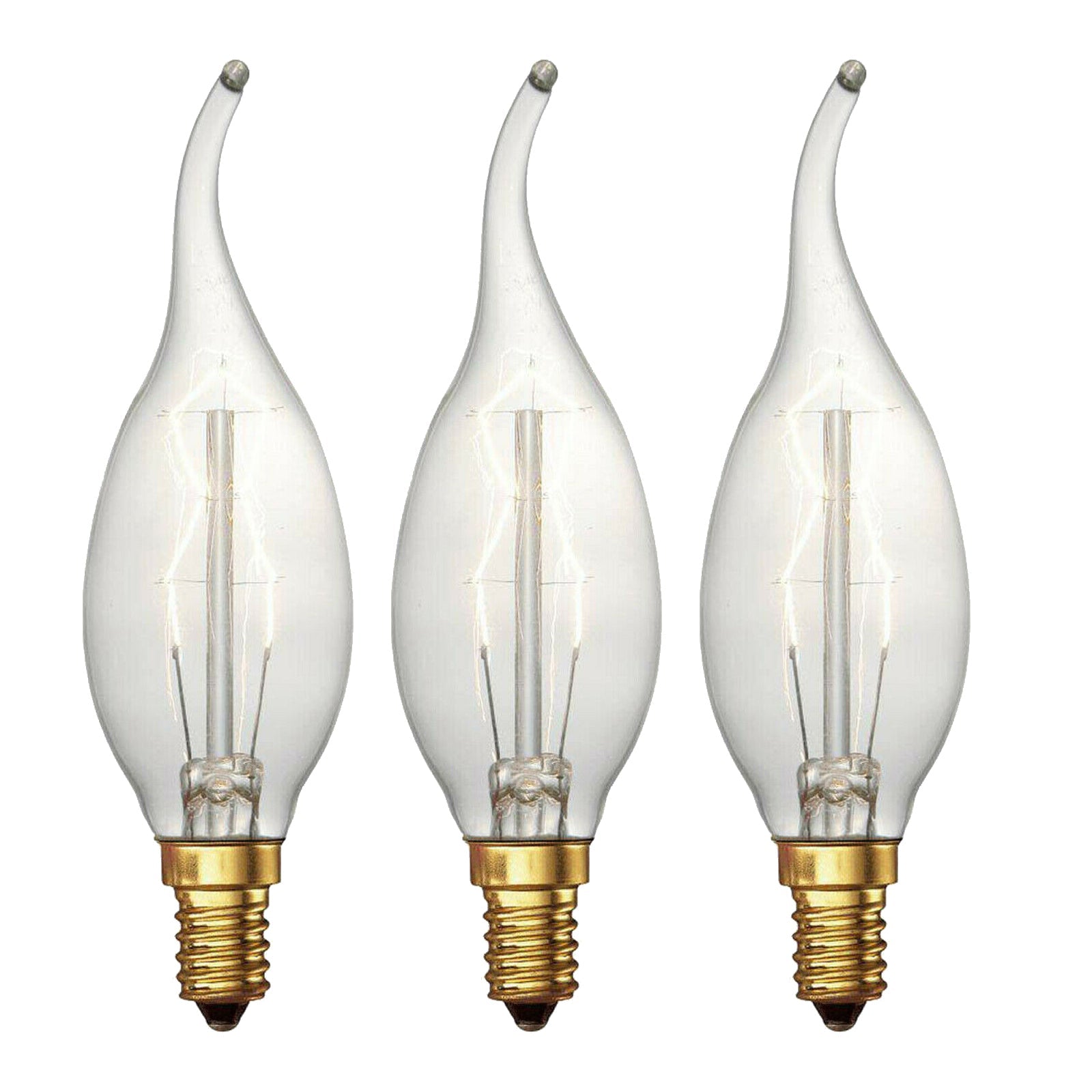 C35 E14 60W Vintage Bulb Pack 1 / 2 / 3 / 5 - 1637