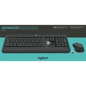 Logitech MK540 Advanced Wireless Keyboard and Mouse Combo for Windows, 2.4 GHz Unifying USB-Receiver, Multimedia Hotkeys, 3-Year Battery Life, for PC, Laptop