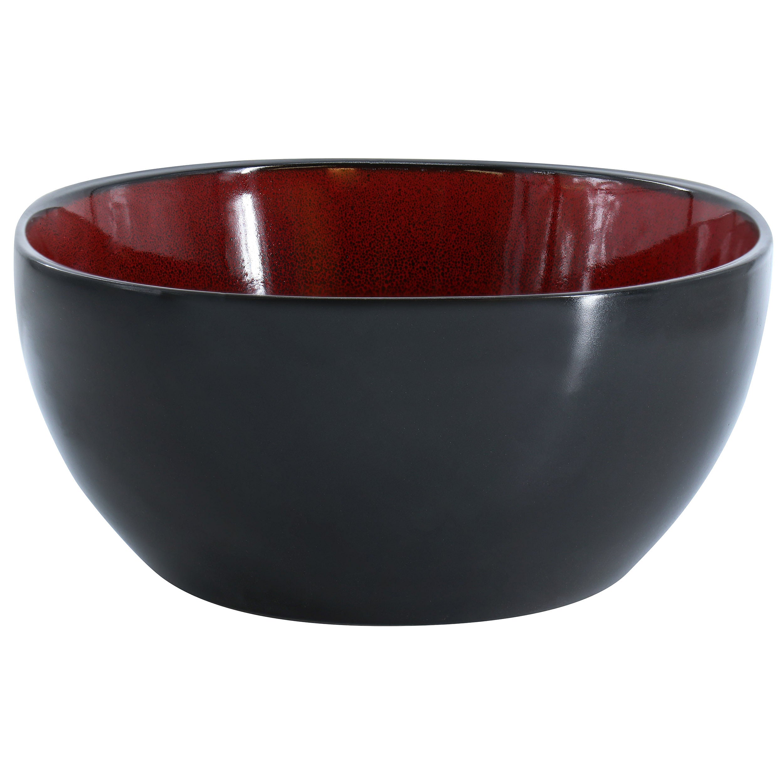Gibson Home Urban Cafe 10.3in Stoneware Serving Bowl in Red - Free Shipping