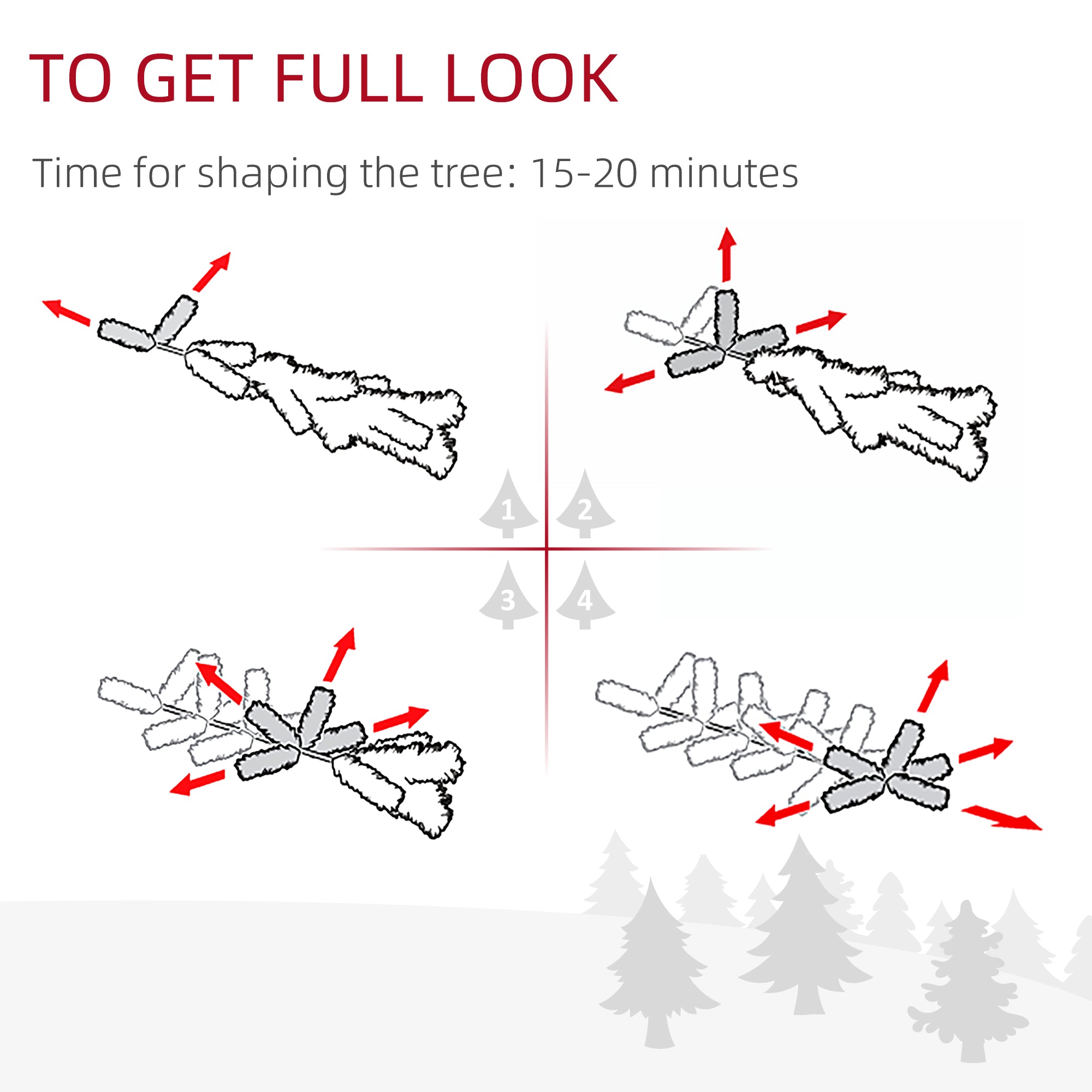 HOMCOM 7FT Pencil Christmas Tree, Artificial Christmas Tree with Automatic Open for Home Party, Black