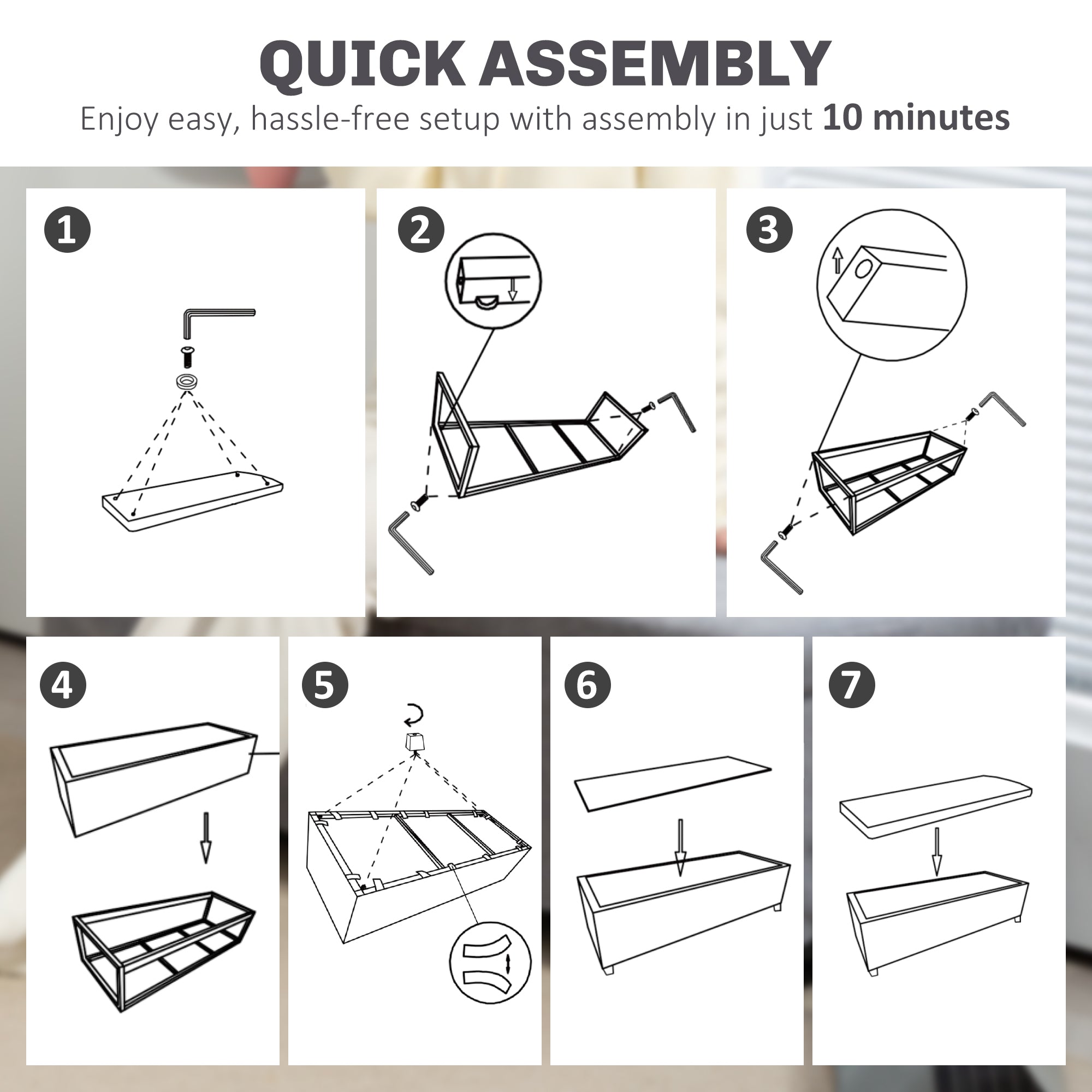 HOMCOM 44 Inches Ottoman with Storage, Lid, Legs, Corduroy End of Bed Bench for Living Room, Bedroom, Entryway, Light Grey