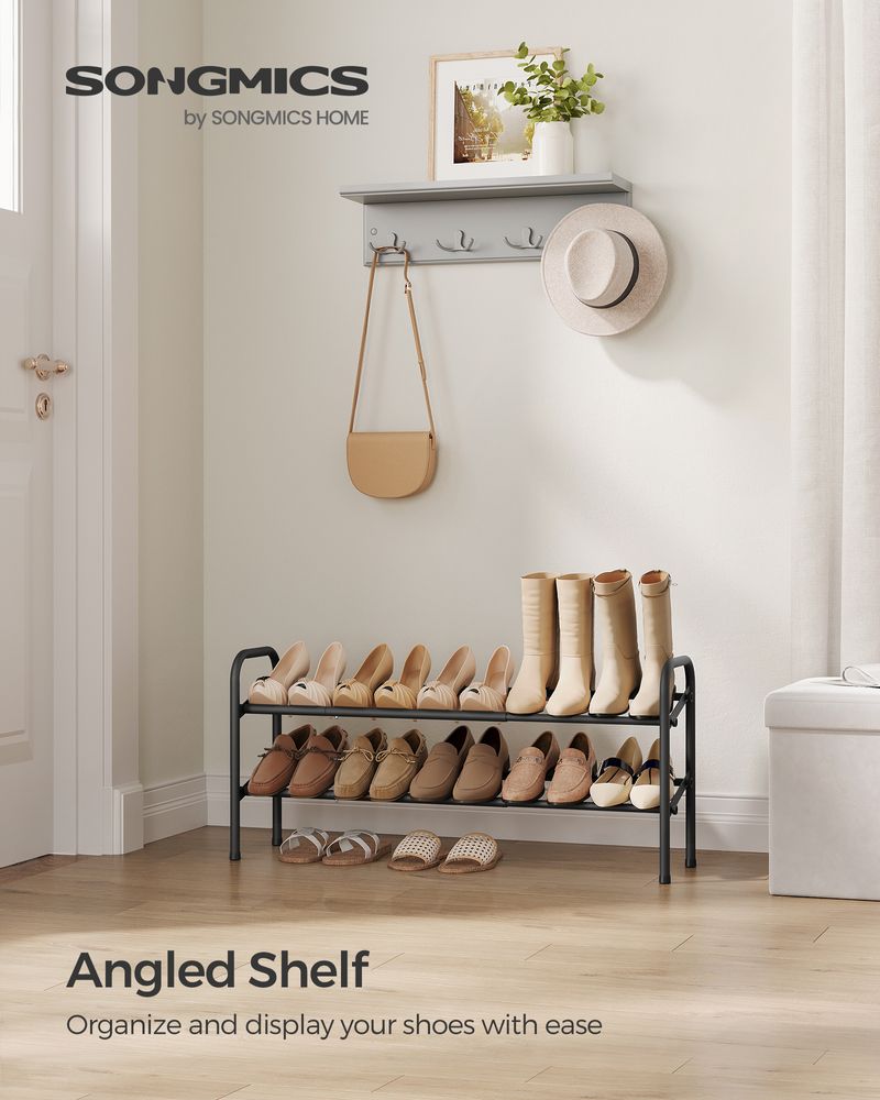 SONGMICS Expandable Shoe Rack