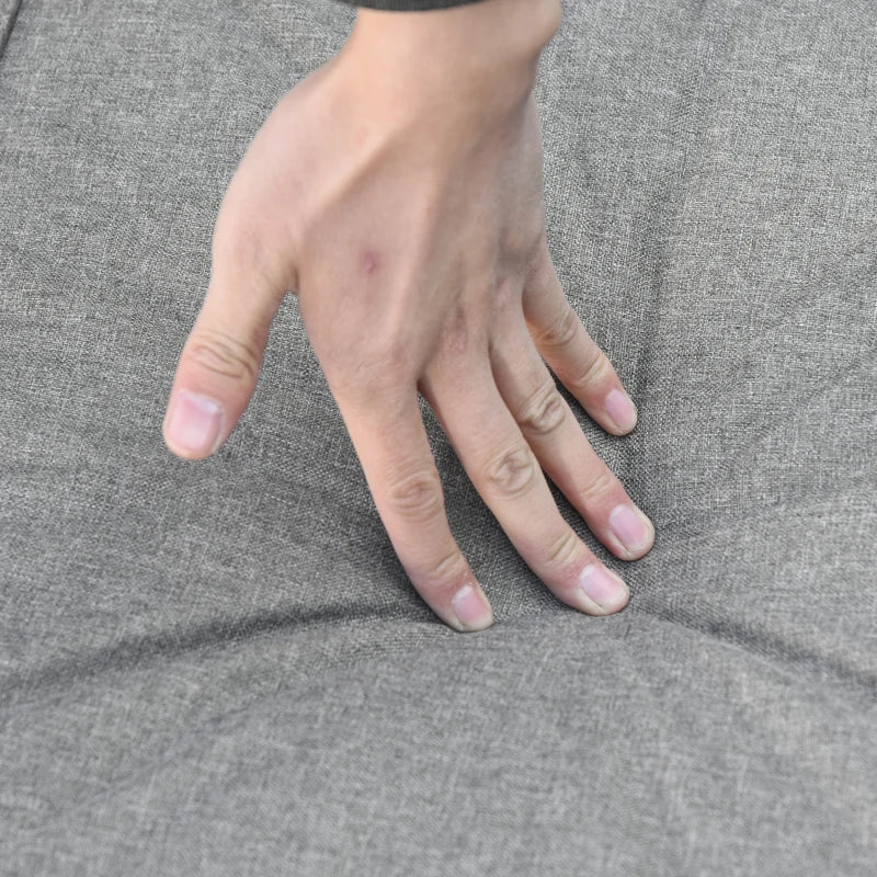 Outsunny 6 PCs Rattan Corner Sofa Set Outdoor Conservatory Furniture Grey