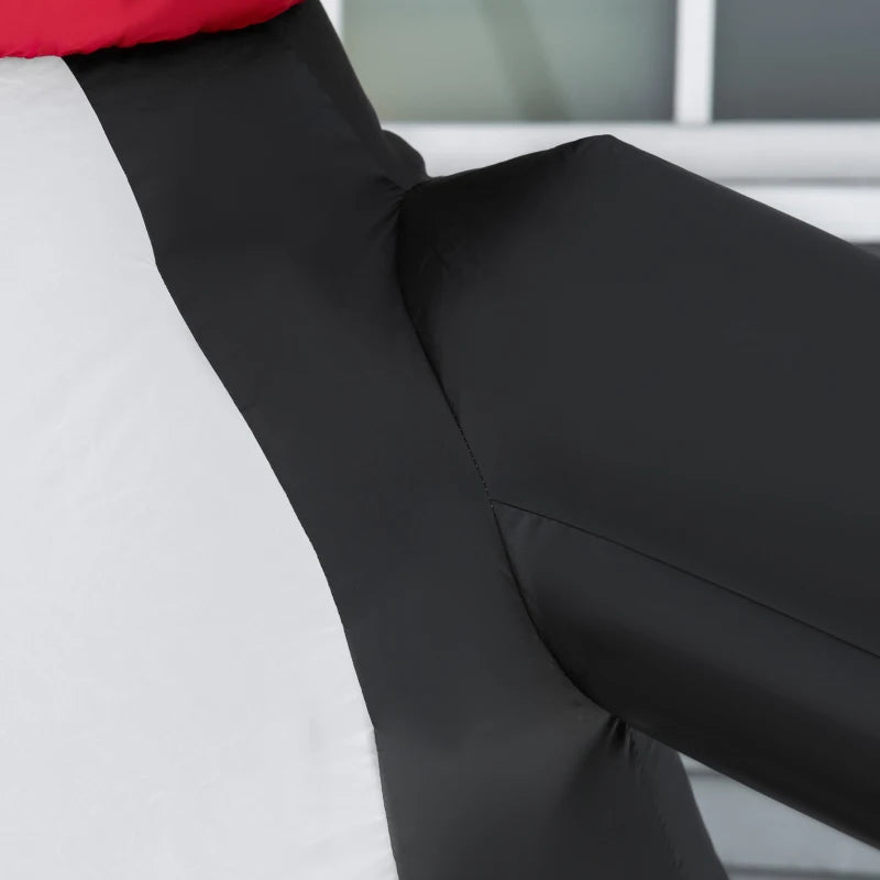 HOMCOM 8FT Inflatable Christmas Penguin, LED Lighted Blow Up Holiday Decoration for Indoor & Outdoor Yard Display