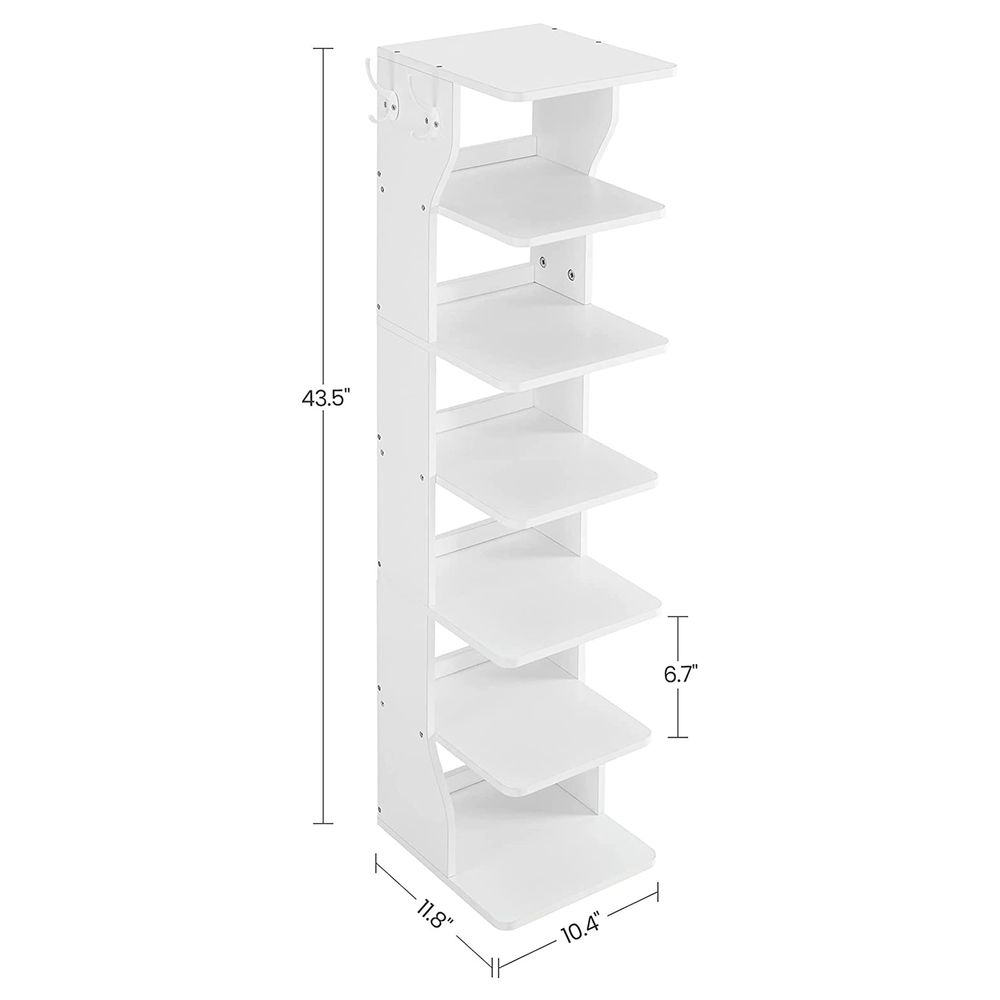 VASAGLE 6 Tier Slim Shoe Storage Rack