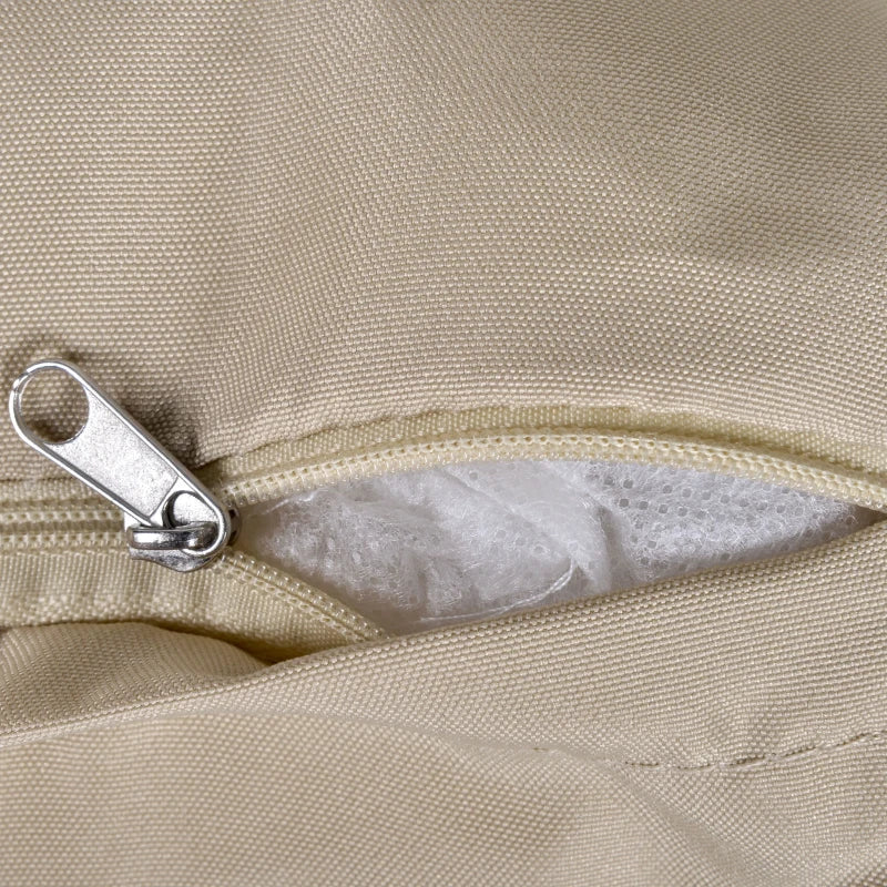 Outsunny 6 PCS Outdoor Patio Dining Table Sets All Weather PE Rattan Sofa Chair Furniture set Indoor Outdoor Backyard Garden with Cushions Khaki