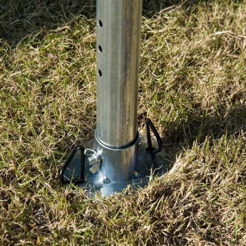 Outsunny 13' x 26' Heavy-duty Outdoor Carport Party Event Tent Patio Gazebo Canopy with 4 Sidewalls, White