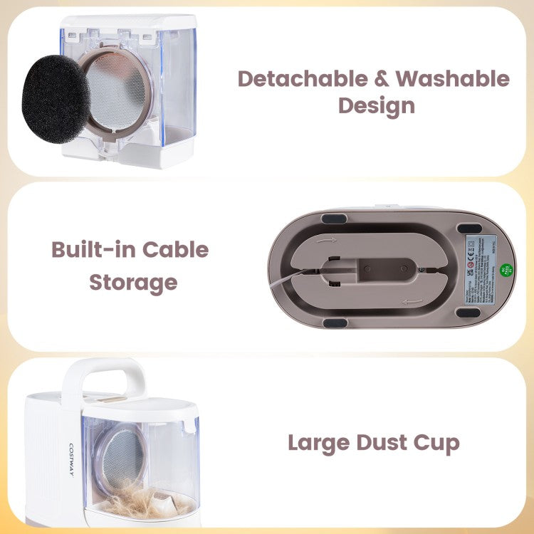 9-in-1 Pet Grooming Vacuum Kit with Dog Clippers, Dryer & Deshedding Tools for Dogs & Cats