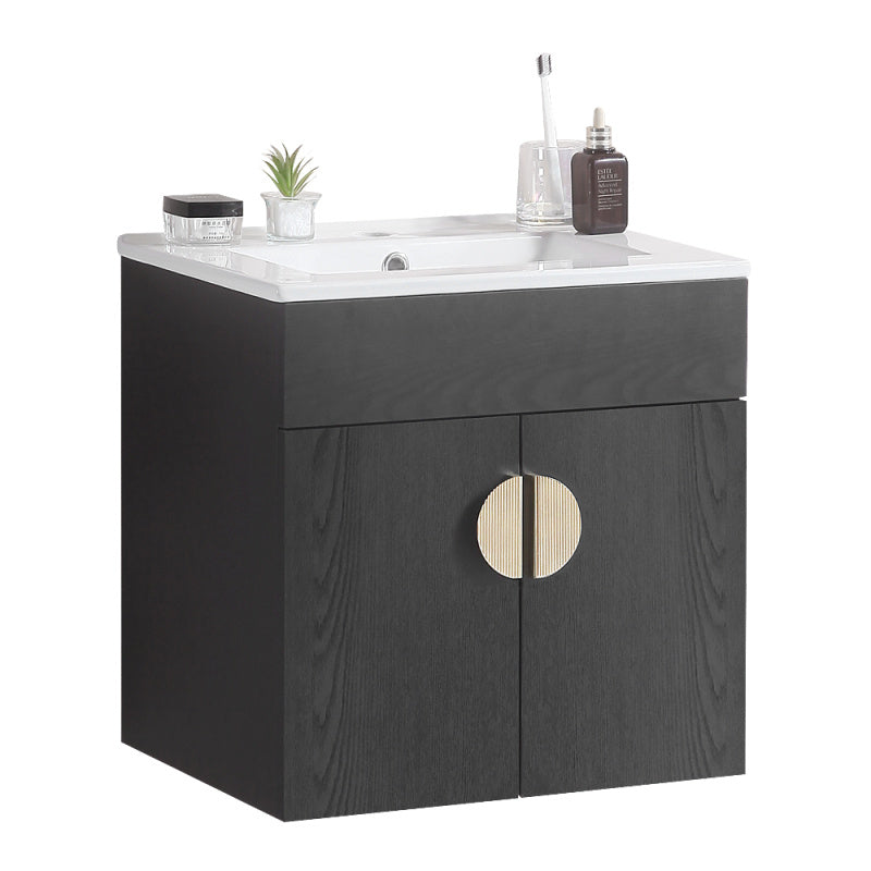 20''Bathroom Vanity black Excluding sink Without ceramic basin