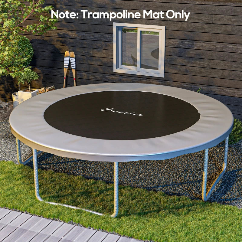 Soozier Trampoline Replacement Mat, Fits 14' Trampoline w/ 80 V-Hooks & 5.5" Springs (Spring & Frame not Included), Green