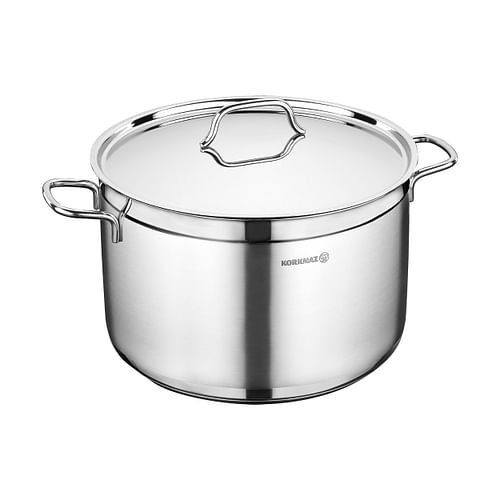 Korkmaz Alfa 2 Piece 11 Liter Stainless Steel Casserole Dish with Lid - Free Shipping