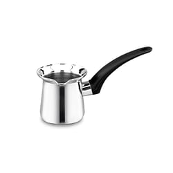 Korkmaz Orbit 8 Ounce Stainless Steel Turkish Coffee Pot in Silver - Free Shipping