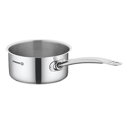 Korkmaz Gastro Proline 4.5 Liter Stainless Steel Saucepan in Silver - Free Shipping