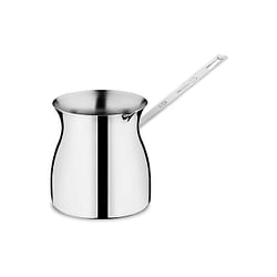 Korkmaz Terra 8 Ounce Stainless Steel Turkish Coffee Pot in Silver - Free Shipping
