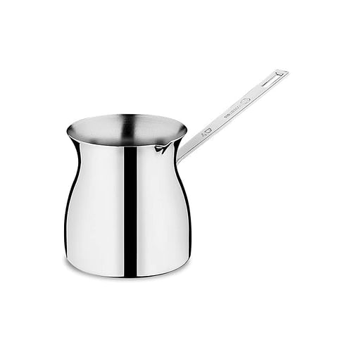 Korkmaz Terra 8 Ounce Stainless Steel Turkish Coffee Pot in Silver - Free Shipping