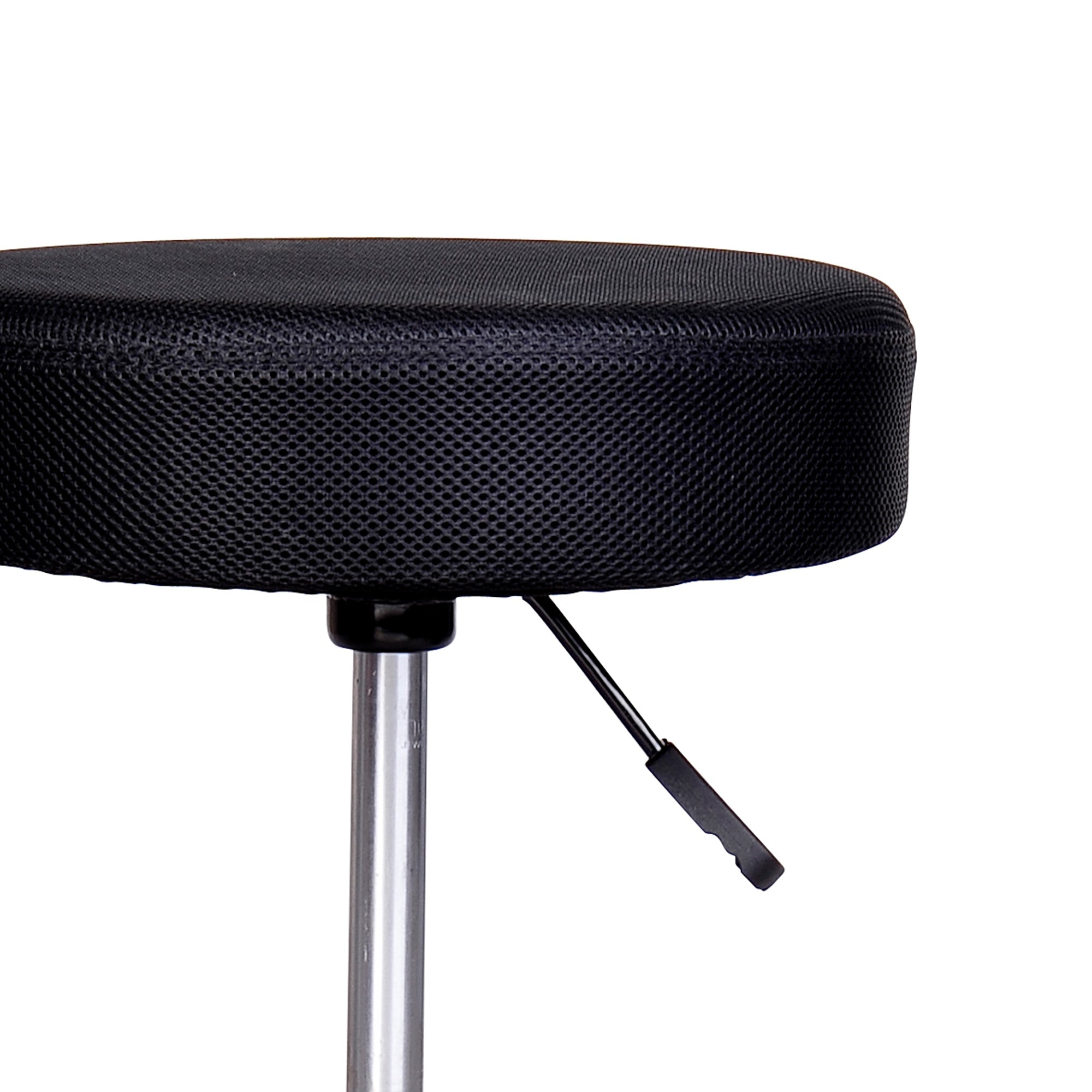 HOMCOM Salon Spa Stool Adjustable Height Rolling Chair Multi Color Comfort Double Nets Cloth Sponge