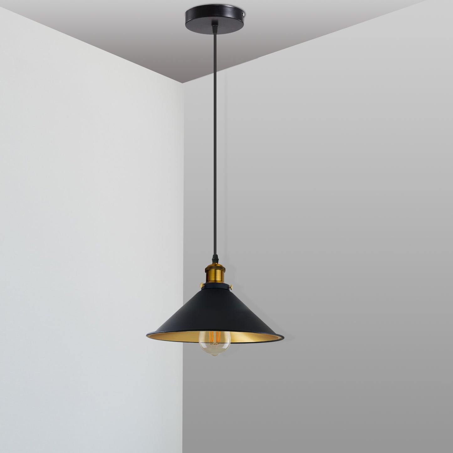 Industrial Cone Shade Single Head Pendant Light ~ 1708