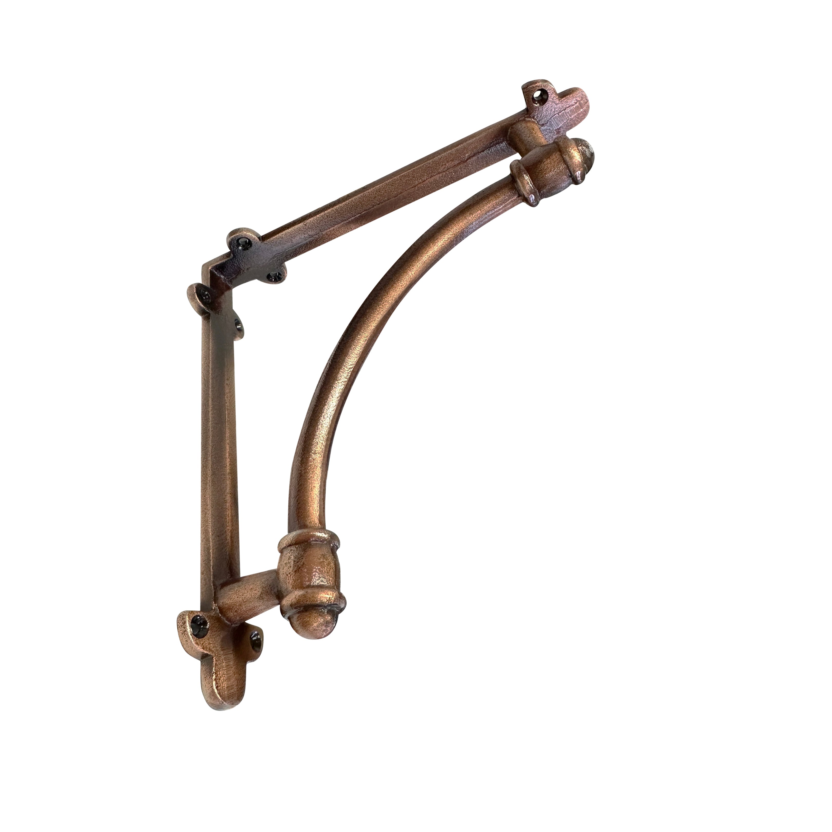 Slim Halfround Bracket, 9.6 inch, Copper Finish