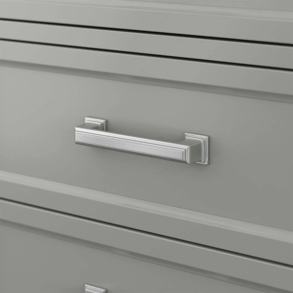 Affinity 61" Double Sink Vanity with White & Gray Carrara Marble Top