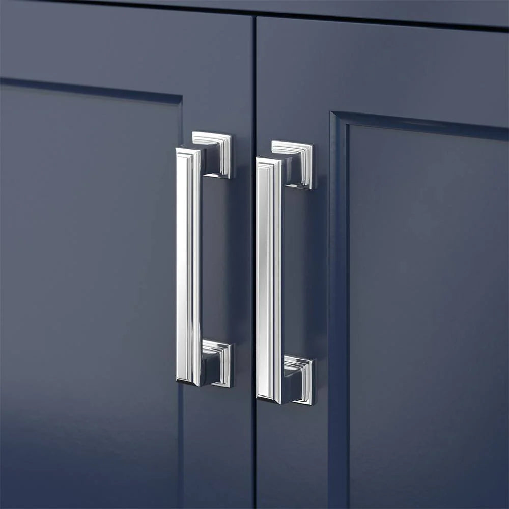 Affinity 72" Double Sink Vanity with White & Gray Carrara Marble Top