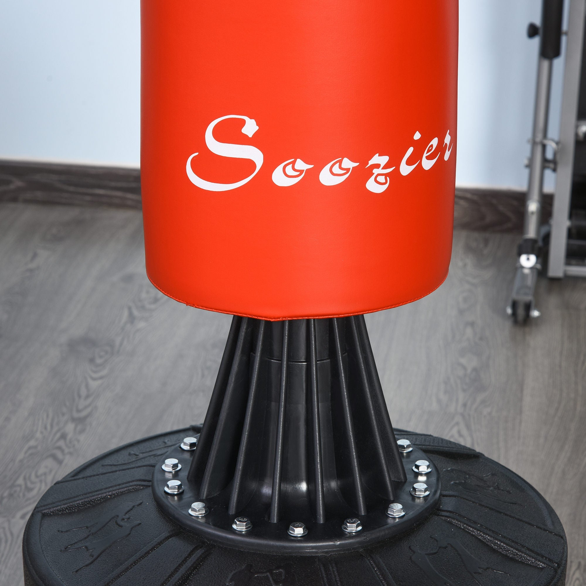 Soozier Freestanding Boxing Punch Bag Stand with Rotating Flexible Arm, Speed Ball, Waterable & Sandable Base
