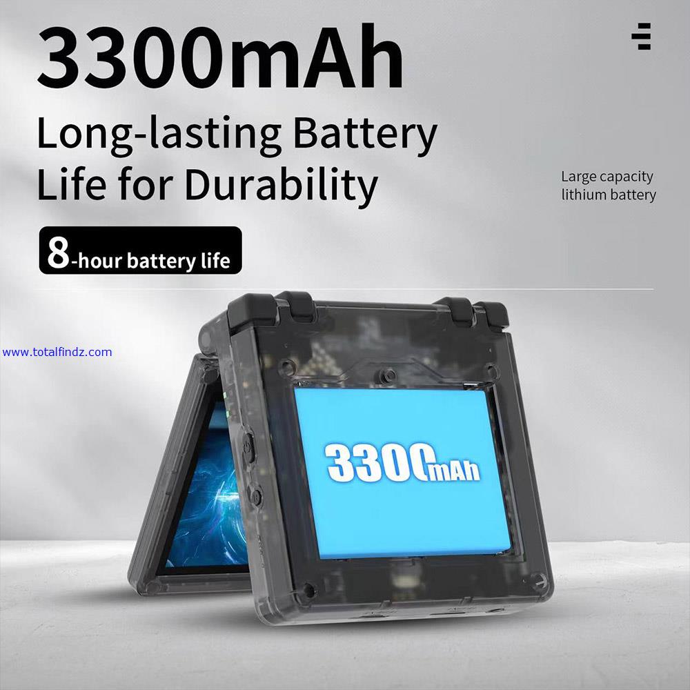 ANBERNIC RG35XXSP Flip Game Console, 32GB + 64GB with 5000 Games, 30+Emulators, 3.5inch IPS Screen, HDMI Out, Multimedia Apps,8H Autonomy, 5G Wifi Bluetooth, Hall Magnetic Switch, Moonlight Streaming - Grey