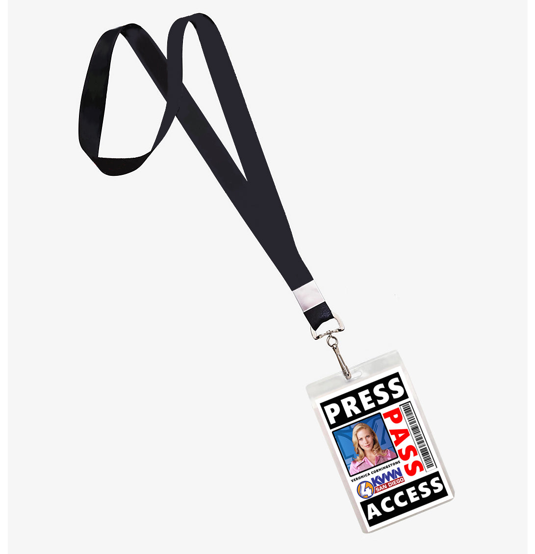 Anchorman Movie Veronica Corningstone Press Pass Lanyard ID