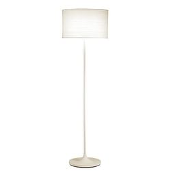 Modern Floor Lamp with White Paper Drum Shade - Free Shipping