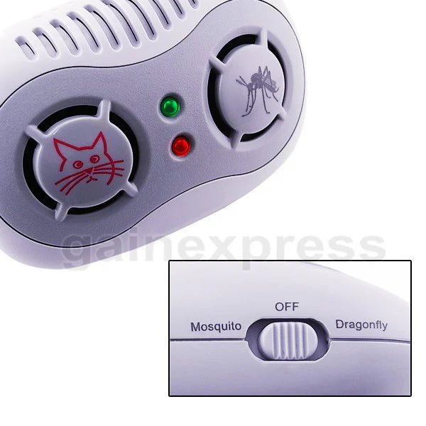 2-in-1 Ultrasonic Mouse & Mosquito Repeller – 110V Electronic Indoor Pest Repellent