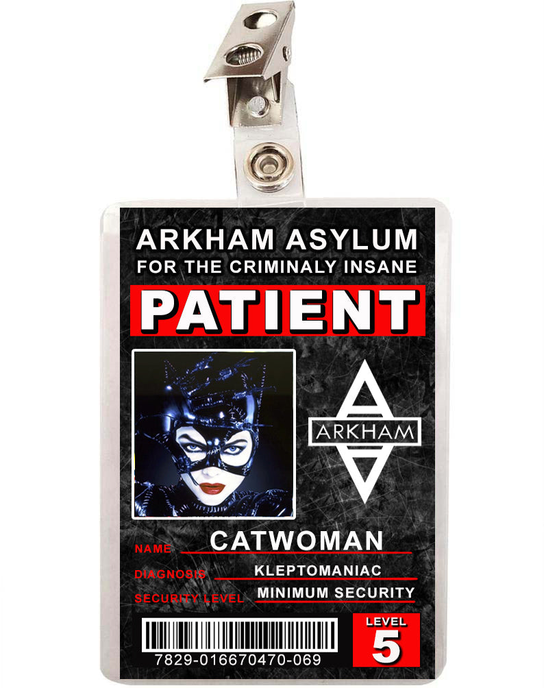 Arkham Asylum Patient Catwoman ID Badge