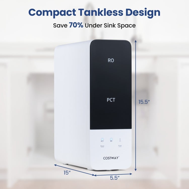 AW-RB05 Alkaline PH+ Reverse Osmosis Water Filter 600 GPD Tankless Under-Sink RO System
