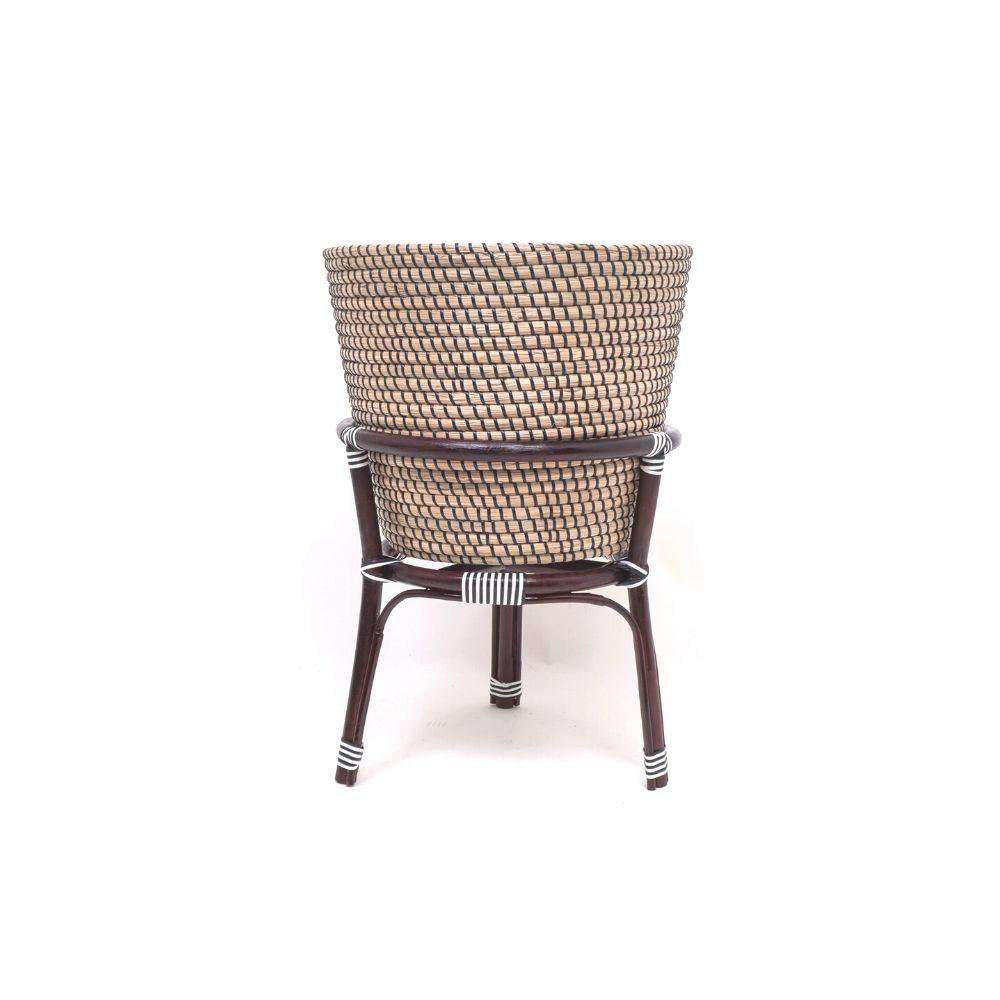 Ayu - Boho Floor Planter On Wooden Stand