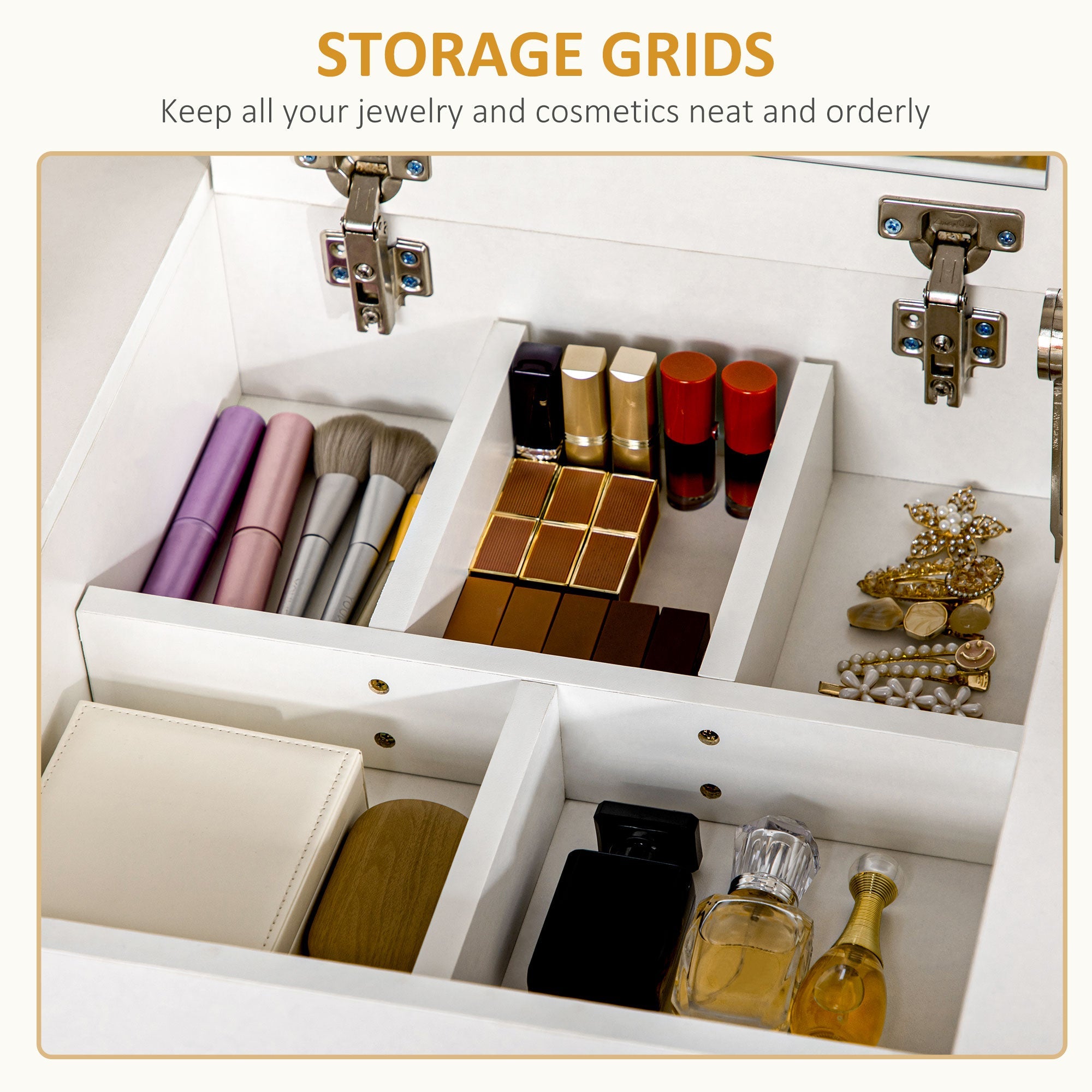 Homcom White Makeup Vanity Dressing Table Mirror With Set Cushioned Stool Makeup Vanity Dressing Desk With 2 Drawers And Storage