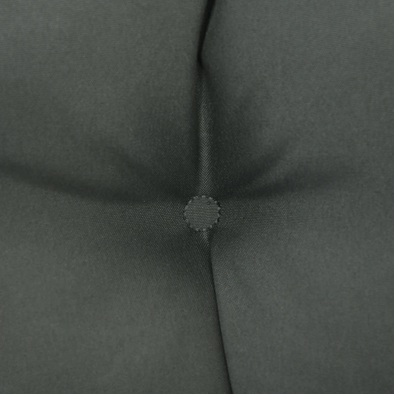 Outdoor Patio Chair Seat/Back Chair Cushion Replacement, Tufted Pillow with Thick Filling and String Ties, Dark Grey