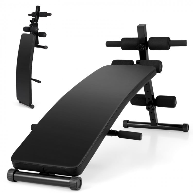 Adjustable Decline Sit Up Bench for Exercise for Home Gym