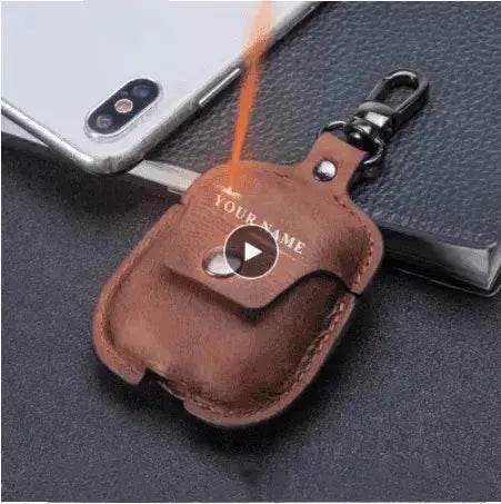 AirPods Leather Covers + Keychain Hook!