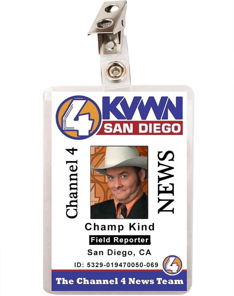 Anchorman Movie Champ Kind ID Badge