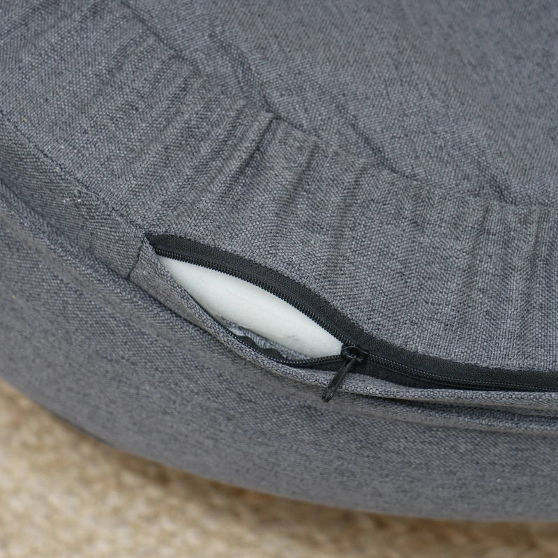 Pet Sofa Bed for Large Dogs with Removable Cushion, Washable Cover, Anti-slip Foot Pads, Grey