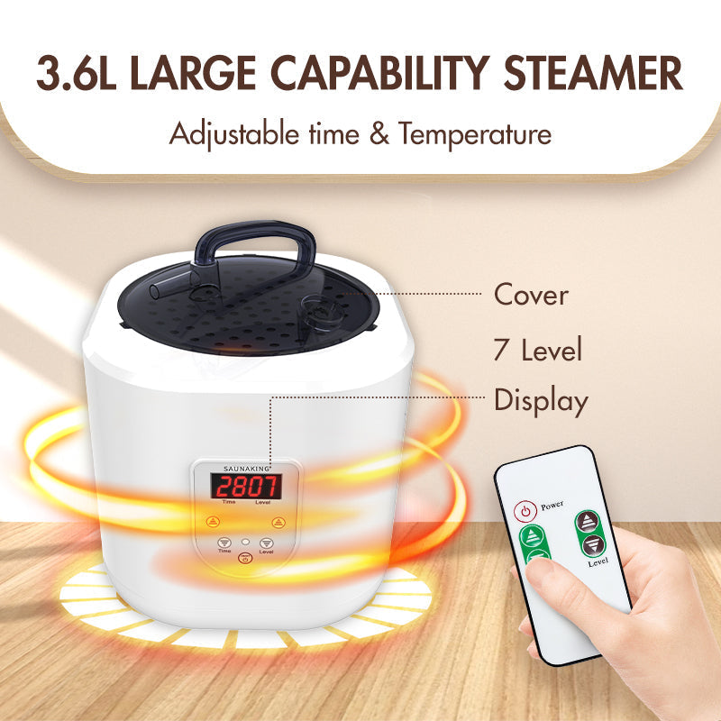 Blisspod Portable Personal Full Body 60 Min Rapid Steam Sauna | Pentagonal | Grey | Powerful 1600 Watts | 3.6L Stronger Steamer | 90X90X190cm