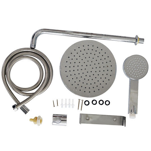 59 Inch Tempered Glass Shower Panel with Hand Shower - Free Shipping