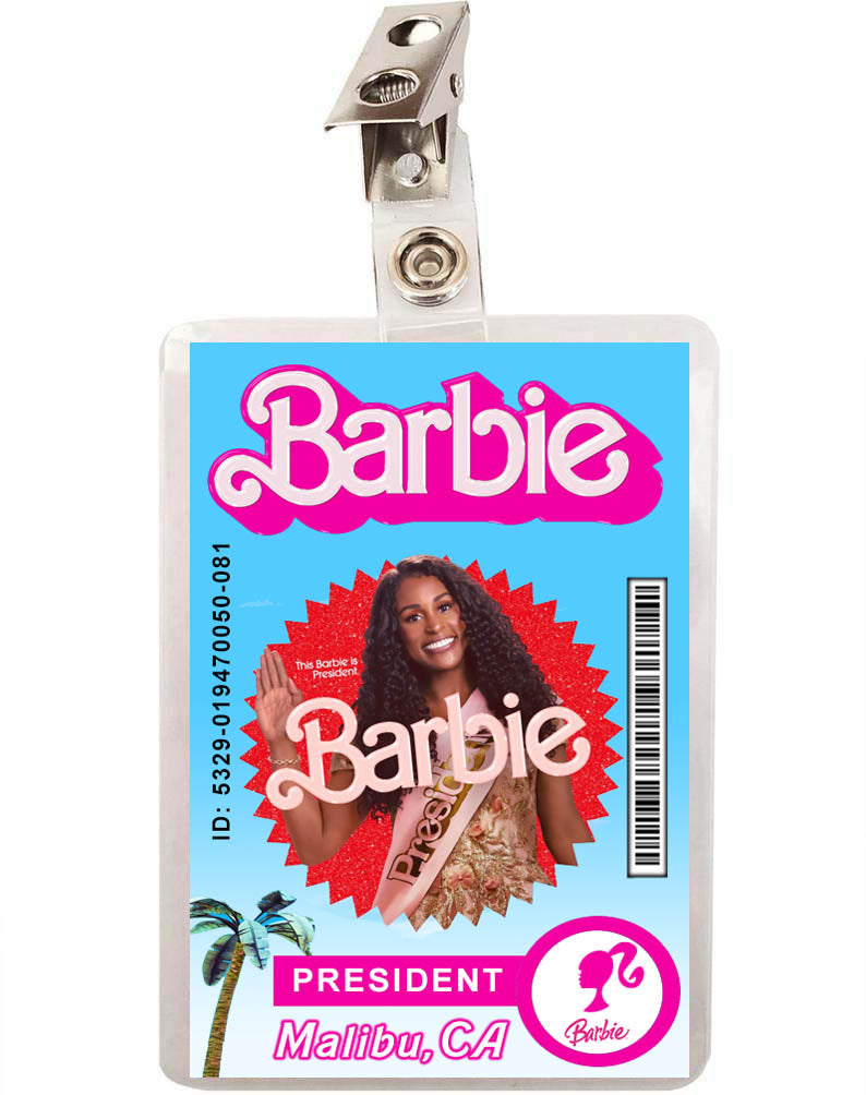 Barbie Movie ID Badge - President