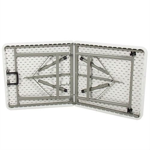 Multipurpose 4-Foot Center Folding Table with Carry Handle - Free Shipping