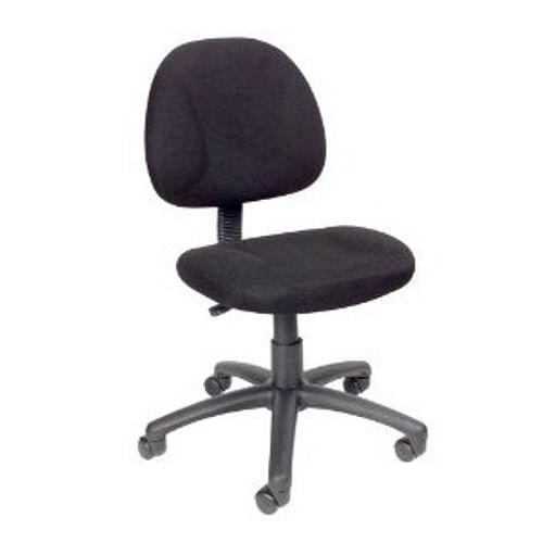 Black Office Chair with Padded Seat and Back with Lumbar Support - Free Shipping