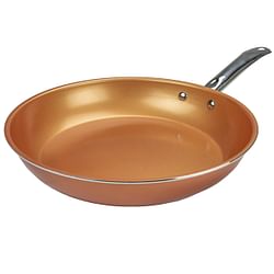Brentwood Induction Copper 11.5 Inch Frying Pan Set with Non-Stick, Ceramic Coating - Free Shipping