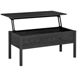Modern Black Lift Top Coffee Table w/ Hidden Storage - Free Shipping