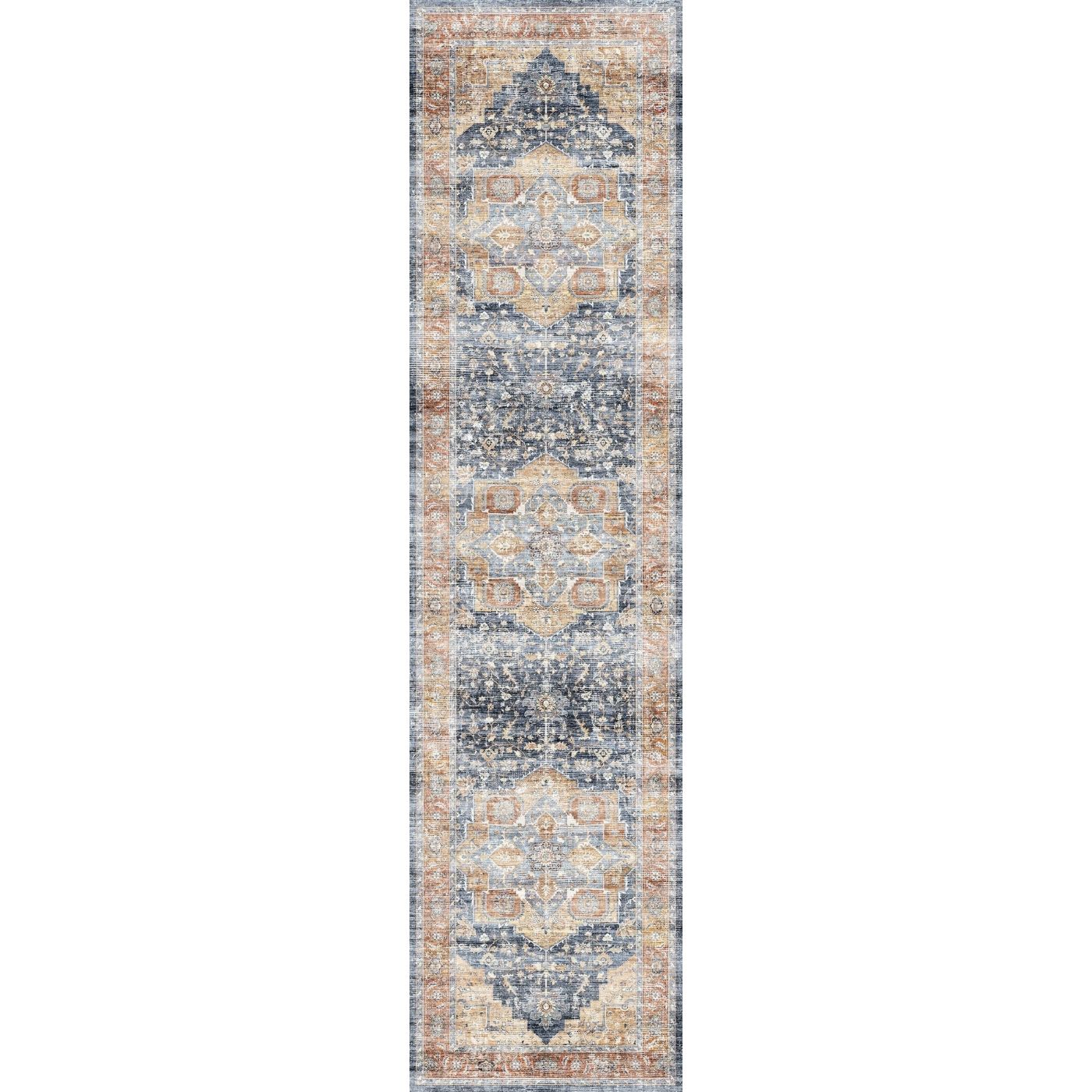 Talia Orange Blue Rug