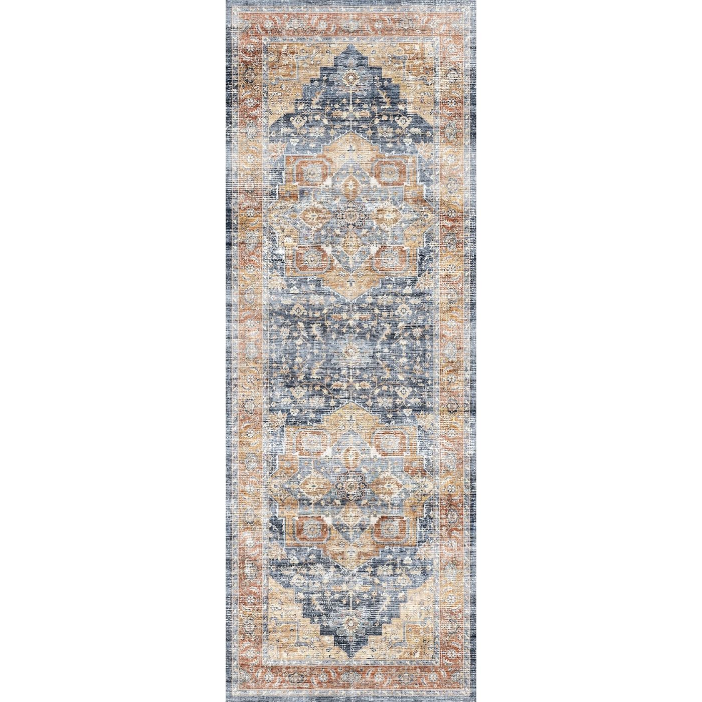 Talia Orange Blue Rug