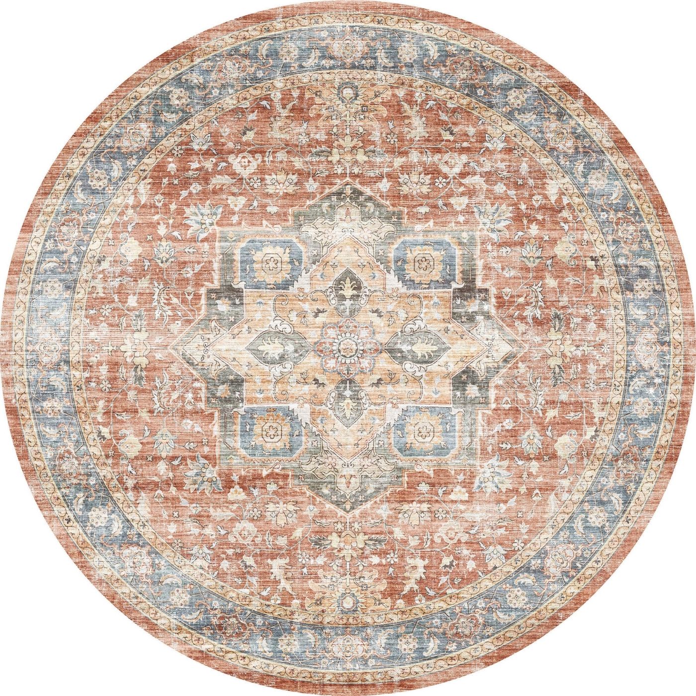 Rivka Terracota Ocean Rug