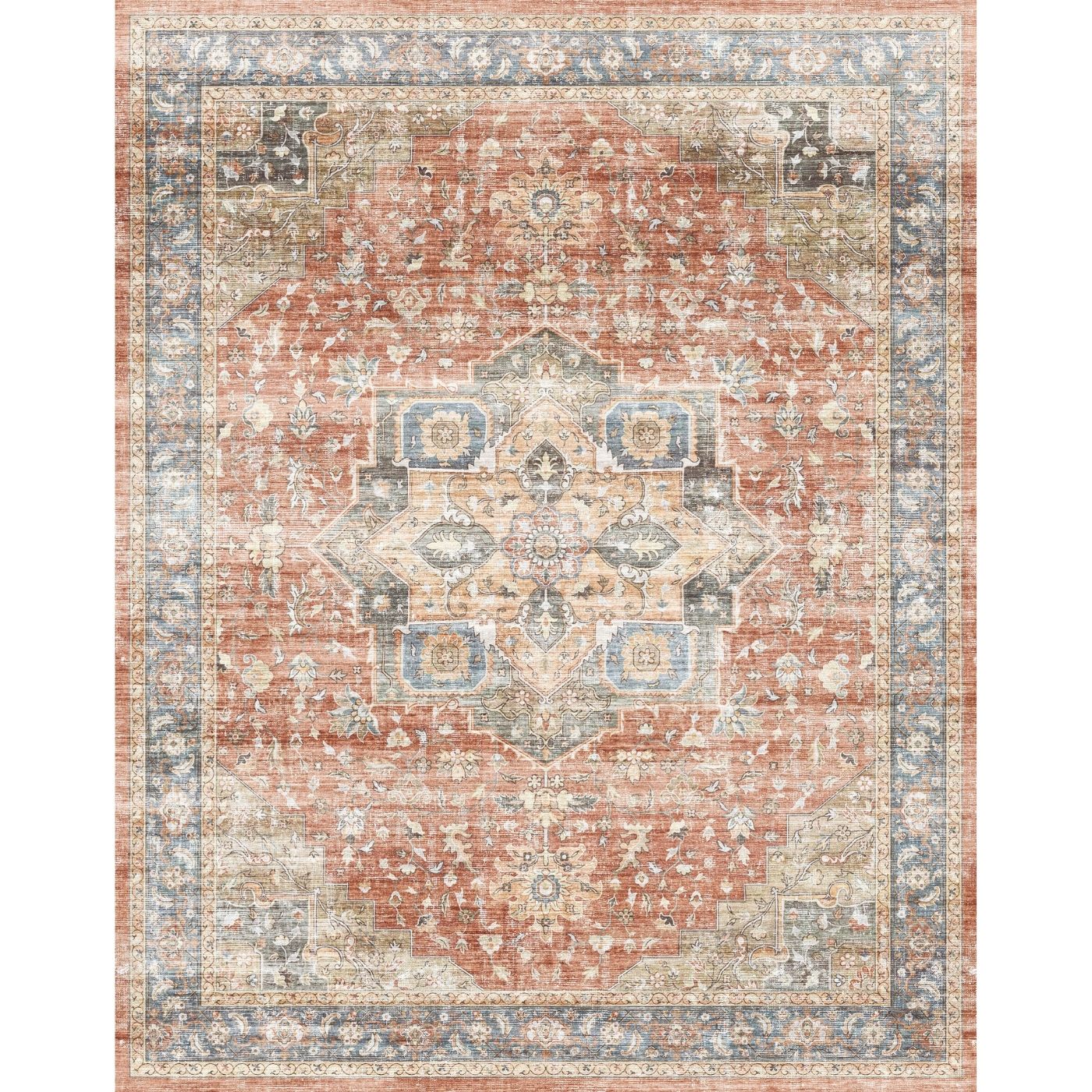 Rivka Terracota Ocean Rug