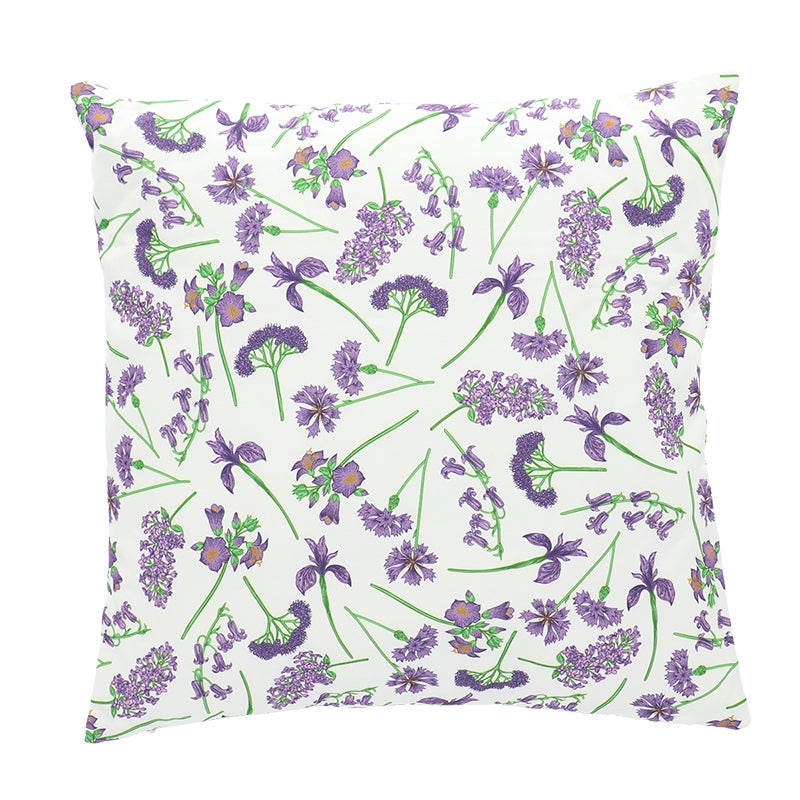 Outdoor Cushion Flowers Purple